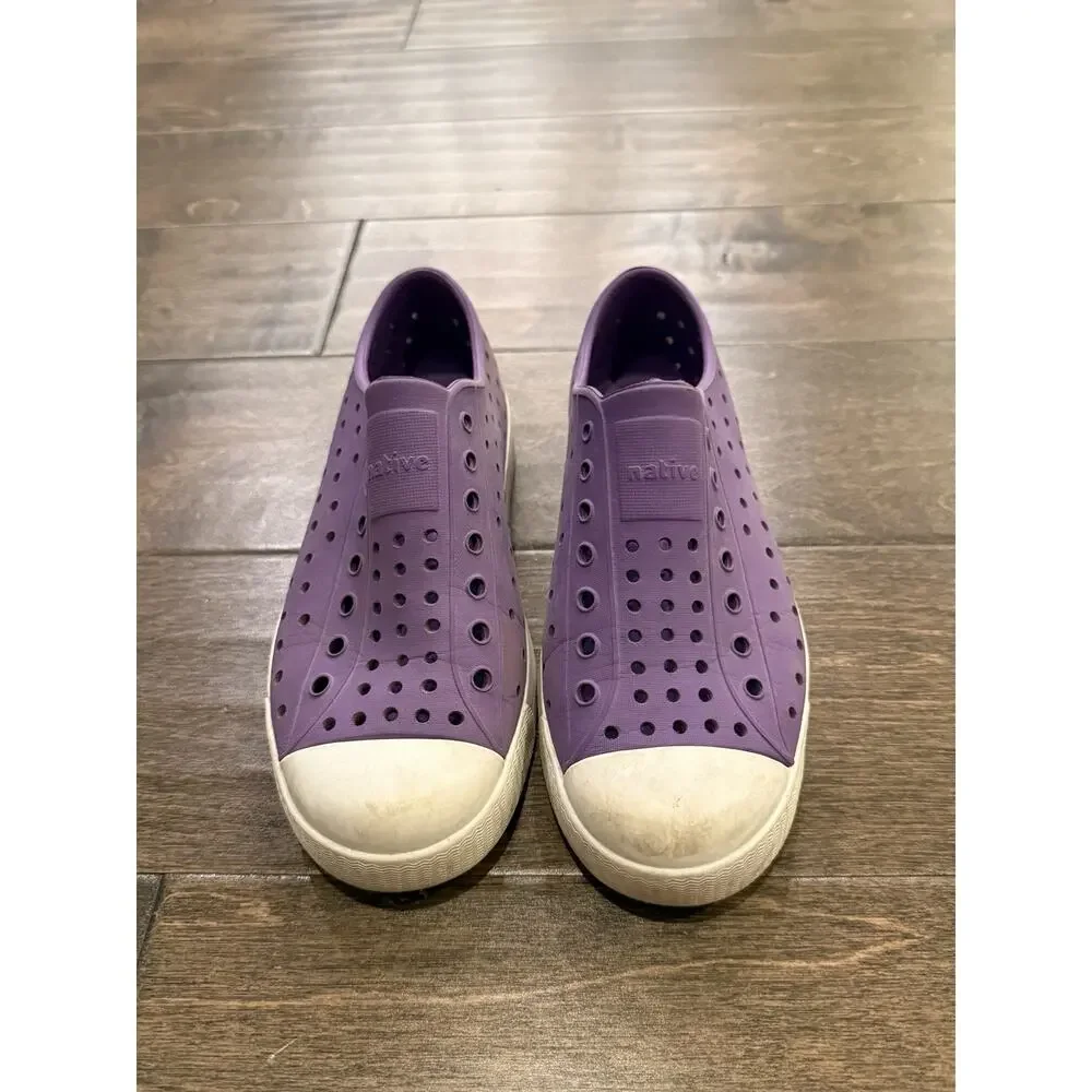 Native Kids Youth Purple Jefferson Water Shoes Slip On Size J2